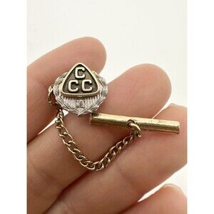 Vintage 10k Gold CCC Diamond Tie Tack